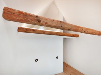 aufgearbeitete Deckenbalken