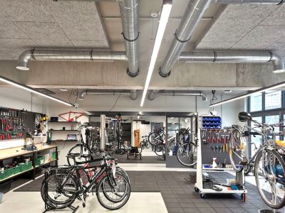 Architekt Neubau: Neubau einer Fahrradwerkstatt