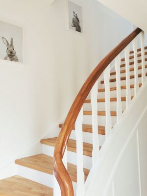 Architekt Altbausanierung: Sanierung EFH, Aufarbeiten der vorhandenen Treppe