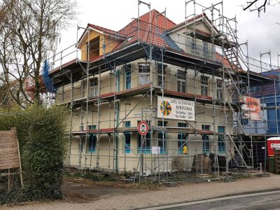 Bauphase Gerüst