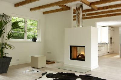 Kamin im Wohnraum