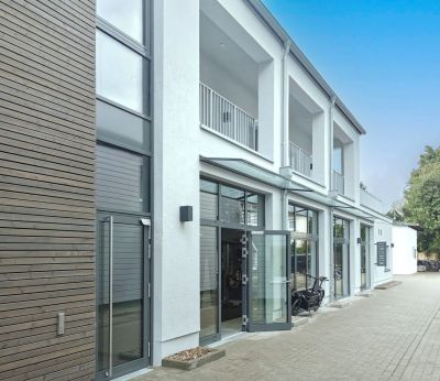 Außenansicht Eingang Werkstatt