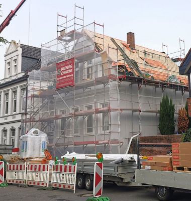 Bauphase Fassadenarbeiten